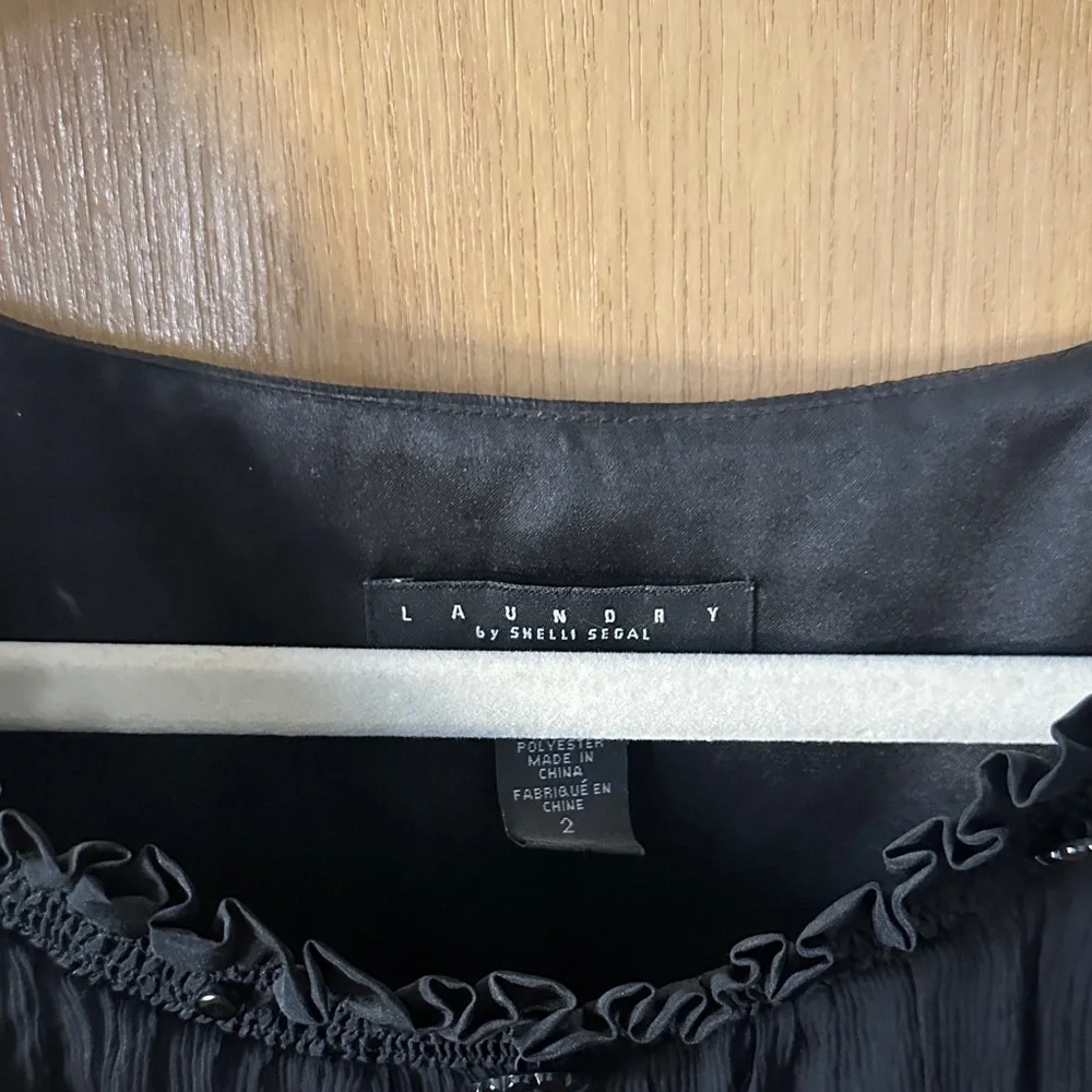 Laundry By Shelli Segal Black Midi Dress - Picture 2 of 9